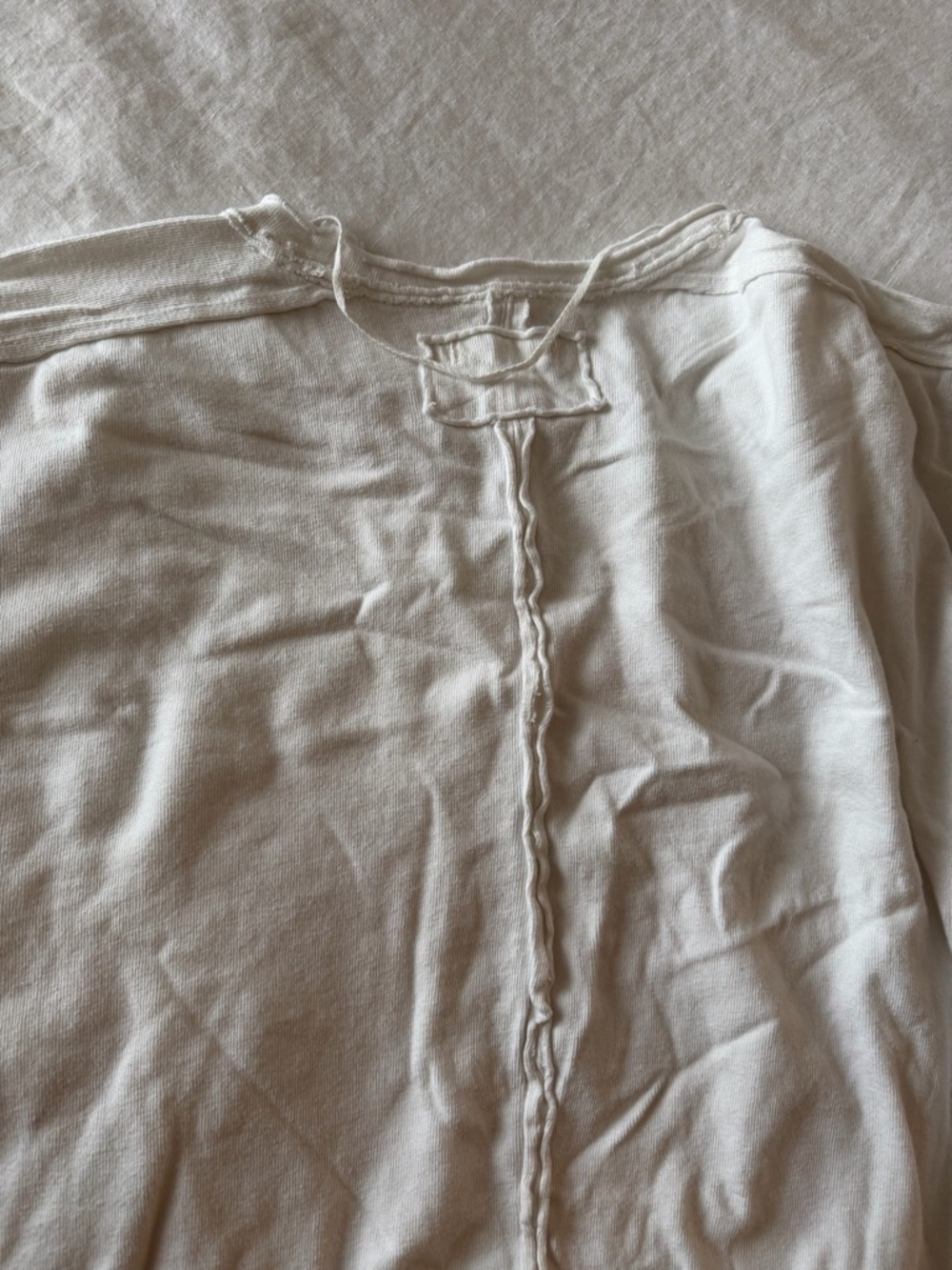 Free People White Short Sleeve Puff Tee szM - Picture 5 of 10